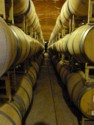 Wine barrels in a cave